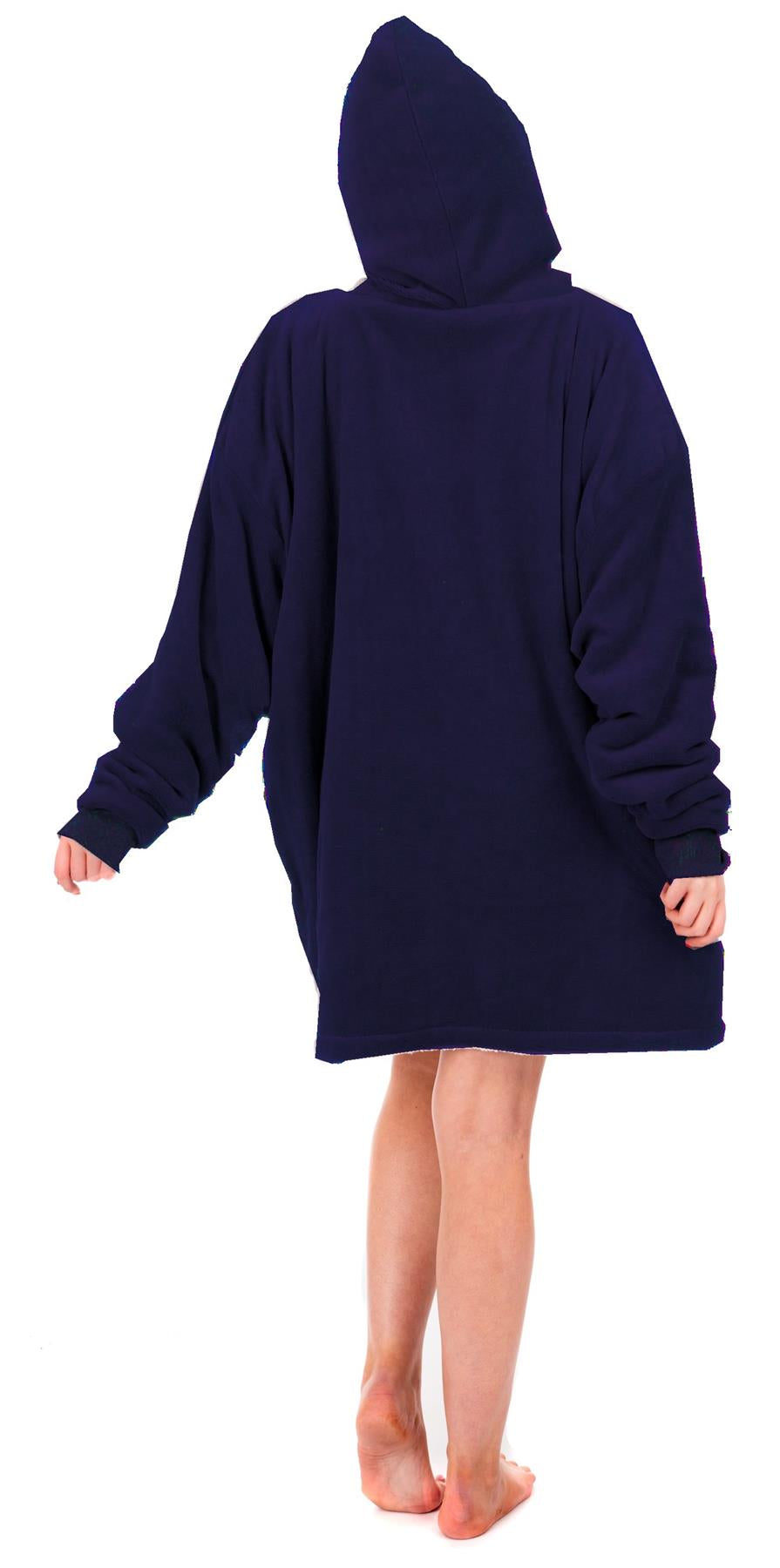 Oversized Warm Hoodie Blanket Sherpa Hooded Sweatshirt Top Large Soft Plush Cosy
